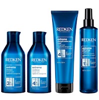 Shampoo 300ml + Acondicionador + Mascarilla + Anti Snap Redken Extreme